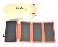 IEsafy Portable Solar Power Bank Charger YD-820S Lithium Ion Battery Red for sale  Shipping to South Africa