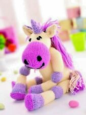 KNITTING PATTERN Unicorn soft cuddly toy DK baby gift doorstop stuffed (135)  for sale  GRAYS