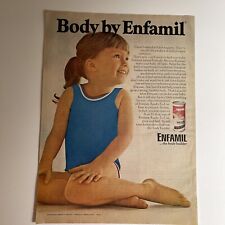 Vintage 1970 Enfamil  Formula PRINT AD Infant Formula “The Body Builder”, used for sale  Shipping to South Africa