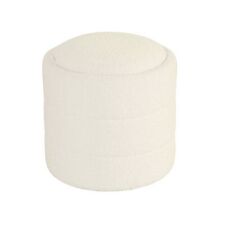 beige round storage ottoman for sale  USA