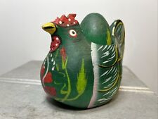 Usado, Arte popular esculpida vintage pintada galinha galinha e ovo combinando comprar usado  Enviando para Brazil
