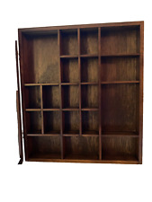 Wall Display Case Wood Curio Cabinet Knick Knack/Shadow Box Shelf for sale  Shipping to South Africa