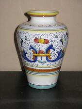 Vintage Deruta Italian Pottery VASE  RICCO PATTERN  Hand Painted  6" Tall for sale  Shipping to South Africa