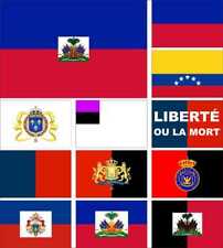 Bandeira do Haiti 3X5 pés Saint-Domingue Reino do Haiti Pavilhão Luís XIV 1964 1986 comprar usado  Enviando para Brazil