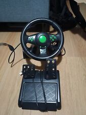 Used, Gaming Vibration Xbox 360 PS3 PS2 PC Racing Steering Wheel and Pedals for USB for sale  Shipping to South Africa