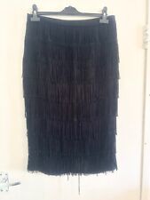 Oasis black fringe for sale  LONDON