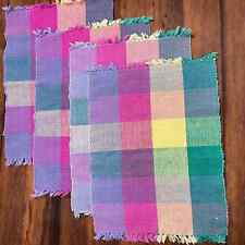 Woven placemats multicolor for sale  Shipping to Ireland