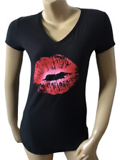 top print v neck black for sale  Ormond Beach