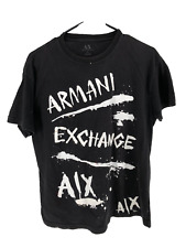 Camiseta masculina manga curta Armani Exchange tamanho pequeno preta comprar usado  Enviando para Brazil