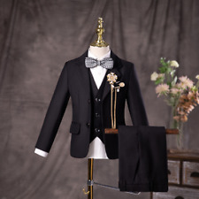 Terno de casamento masculino infantil jaqueta colete calças 3 peças conjunto formal aniversário desempenho comprar usado  Enviando para Brazil