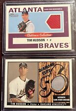 Tim Hudson 2003 Bowman Herit Diam Cuts DC-TH & 2013 Topps Heritage # CCR-TH  for sale  Shipping to South Africa