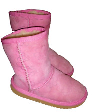 Sapatos femininos botas shearling forrado de lã camurça rosa tamanho 1 comprar usado  Enviando para Brazil