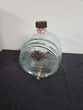 Used,  mid century glass barrel  bar top wine whiskey liquor  dispenser keg  for sale  Shipping to South Africa
