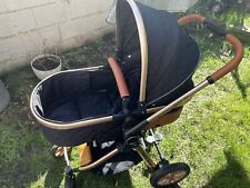 Baby pushchair black for sale  CHESTERFIELD