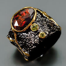 Fine Art Design AAA Black Opal Ring 925 Sterling Silver Size 8 /R340487, used for sale  Shipping to South Africa