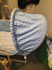 Moses basket blue for sale  SOUTHAMPTON