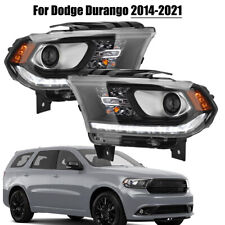 Farol preto HID para Dodge Durango 2014 2015 16-2021 com par de faróis LED DRL comprar usado  Enviando para Brazil
