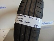 165/60/14 Tyre Part Worn Falken Sincera SN110 75H 4 mm Tire Warn Single for sale  Shipping to South Africa