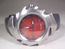 Usado, Oakley Blade relógio de quartzo feito na Suíça mostrador vermelho bateria fresca - Autêntico RARO comprar usado  Enviando para Brazil
