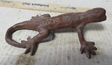 Figura vintage de gecko de hierro fundido de 6" pulgadas de metal lagarto salamandra segunda mano  Embacar hacia Argentina