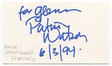 Usado, Anfitrión de televisión canadiense autografiado con tarjeta de índice 3x5 firmada por Patrick Watson segunda mano  Embacar hacia Argentina