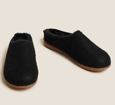 Womens slippers black for sale  BARNSLEY