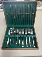 Oneida Community Stainless 52 Piece Set with Wood Box for sale  Shipping to South Africa
