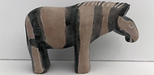 Usado, Estatueta de zebra pedra-sabão esculpida à mão Crafts Caravan 6 1/2" x 4" comprar usado  Enviando para Brazil