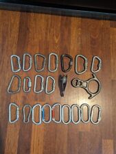 Assorted Metal Climbing Gear.Cmi Rescue Figure 8, Pulley,Carabiners,Quick Links for sale  Shipping to South Africa
