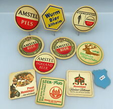 Amstel Birra Vintage Sottobicchieri Lavoro Lotto Dutch Wurm Bier Altheim Fortuna, gebruikt tweedehands  verschepen naar Netherlands