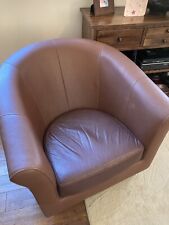 Leather tub chair for sale  BRIDGWATER