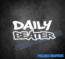 DAILY BEATER Vinyl Decal Bumper Sticker JDM Decal Car Truck SUV KDM Euro Race for sale  Shipping to South Africa