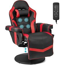 Massage Gaming Chair Height Adjustable Swivel Racing Video Gaming Recliner, used for sale  Shipping to South Africa