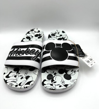 Sandalias Adidas Disney Slides para hombre 12 Mickey edición limitada Adilette negras blancas, usado segunda mano  Embacar hacia Argentina