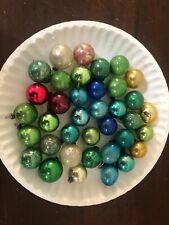 Vintage Mercury Glass Miniature Feather Tree Christmas Ornaments Lot Of 37       for sale  Houston