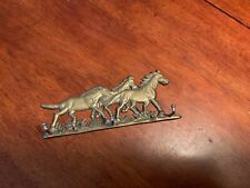 Porta-chaves bronze design cavalo pendurado 3 ganchos Índia - 5,5" x 2" aprox., usado comprar usado  Enviando para Brazil