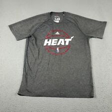 Camiseta Adidas Miami Heat para Hombre XL Gris Mangas Cortas NBA Baloncesto segunda mano  Embacar hacia Argentina