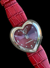 Usado, NOVO $420 Relógio de Pulso Chronotech Love Vermelho Prisma Coração Cristal Aço Inoxidável comprar usado  Enviando para Brazil