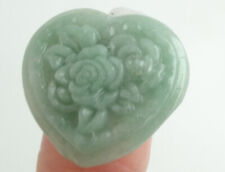 Pingente de flor esculpida em jadeíta verde natural certificado 花开富贵, usado comprar usado  Enviando para Brazil