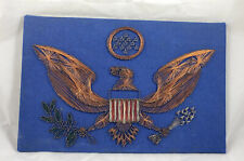 Placa de águila calva americana vintage de alambre popular arte estadounidense ¿militar de EE. UU.? segunda mano  Embacar hacia Mexico