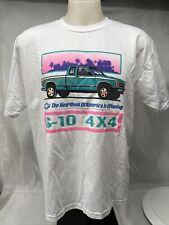Camiseta Vintage Chevrolet S-10 Truck 4X4 Furos Extra Grande na Manga comprar usado  Enviando para Brazil