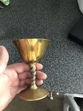 Brass goblet for sale  PORTH