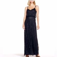 Usado, Vestido Adrianna Pappell Art Deco blusa frisada preto 4 pequeno comprar usado  Enviando para Brazil