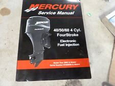 MERCURY SERVICE MANUAL 40 50 60 4 CYL FOURSTROKE EFI 90-883065R01, used for sale  Shipping to South Africa