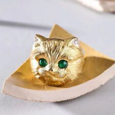 Anillos para gatito enchapados en oro 18K moda gato anillo mujeres niñas joyería regalo ajustable segunda mano  Embacar hacia Argentina