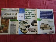 Pe.78  : PEUGEOT  J5 dépliant gamme de camping car 1989 d'occasion  Caderousse