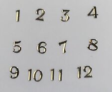 Reloj esfera hora marcadores dorados números 3,5 mm piezas pequeñas en miniatura puntos segunda mano  Embacar hacia Argentina