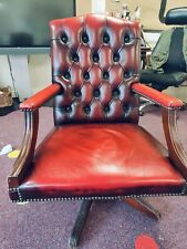 Leather chesterfield swivel for sale  ASHBOURNE