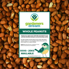 Used, GardenersDream Whole Peanuts - Fresh Premium Wild Bird Seed Garden Food Nut Feed for sale  UK