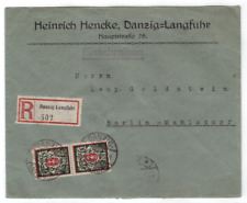 Danzig Mef per Einschrieben mit AK Stempel  Danzig Langfuhr, gebraucht gebraucht kaufen  Kaiserslautern